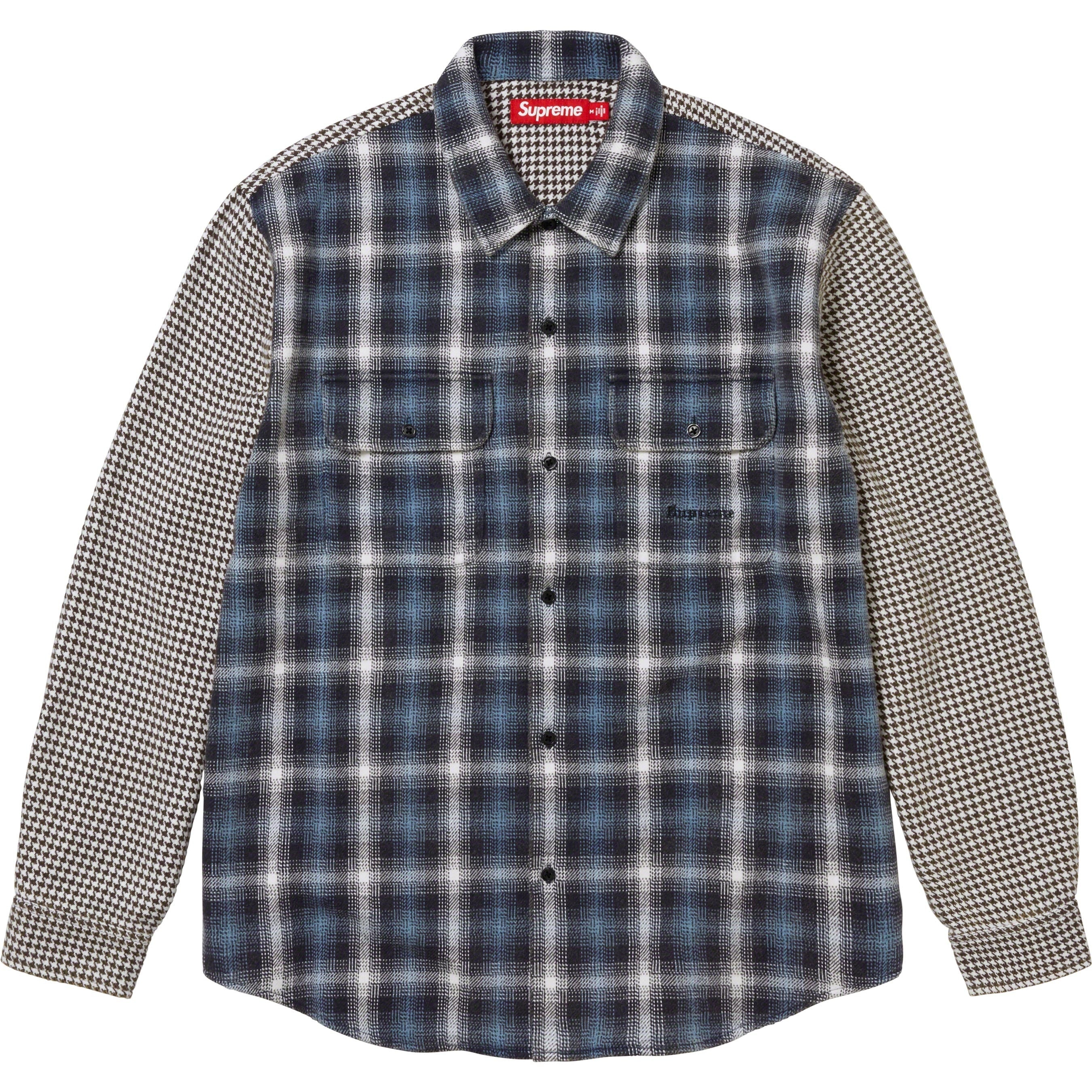 Houndstooth Plaid Flannel Shirt view 15